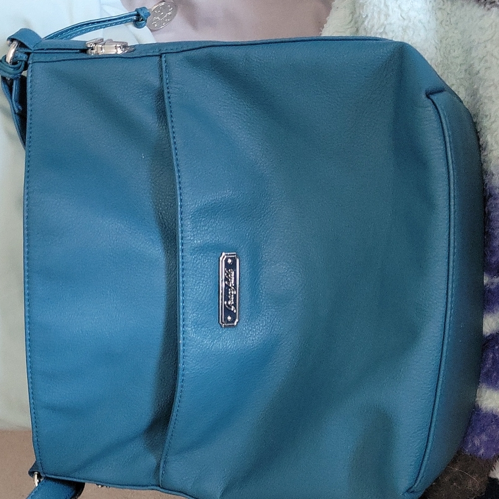 Grace Adele teal purse
